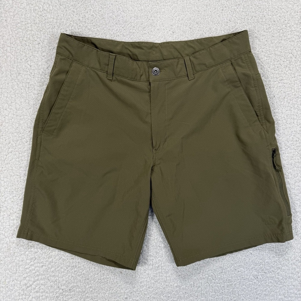 The North Face Shorts Men's 34 Olive Hiking Outdoors Gorpcore Trail Performance